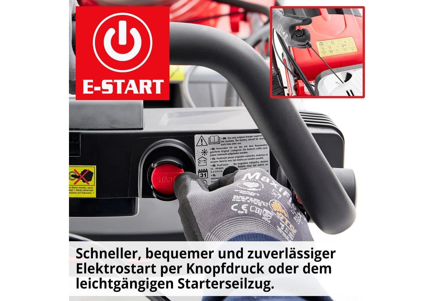 HECHT Benzin-Rasenmäher 51cm Elektrostart 4Gang 5in1 - Bild 5