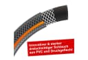 Hecht Gartenschlauch 30m 13mm UV-beständig PVC Schwarz Bild 1