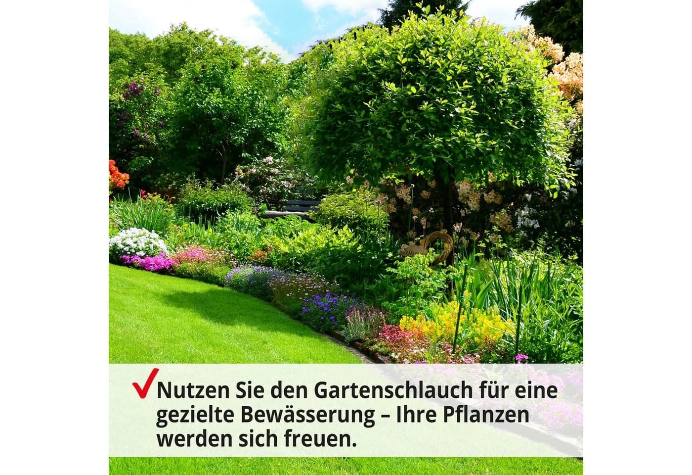 Hecht Gartenschlauch 30m 13mm UV-beständig PVC Schwarz - Bild 5