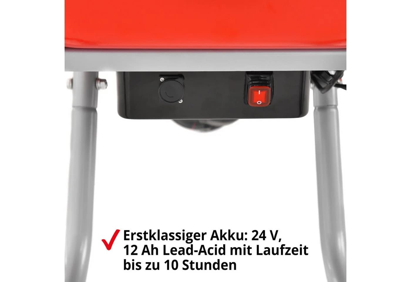 Hecht Motorschubkarre 2620 Elektro 24V 260kg Tragkraft 80L Wanne - Bild 3