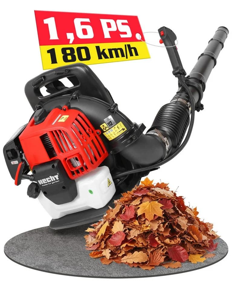 Hecht Benzin-Rückenlaubbläser 1,7PS 900m³/h Rot - Bild 2
