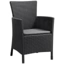 Keter Gartenstuhl Iowa Graphit Kunststoff Rattan-Optik mit Kissen Bild 5