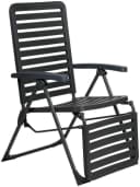 Lifetime Gartenstuhl Verstellbar Klappbar Schwarz Kunststoff Bild 2