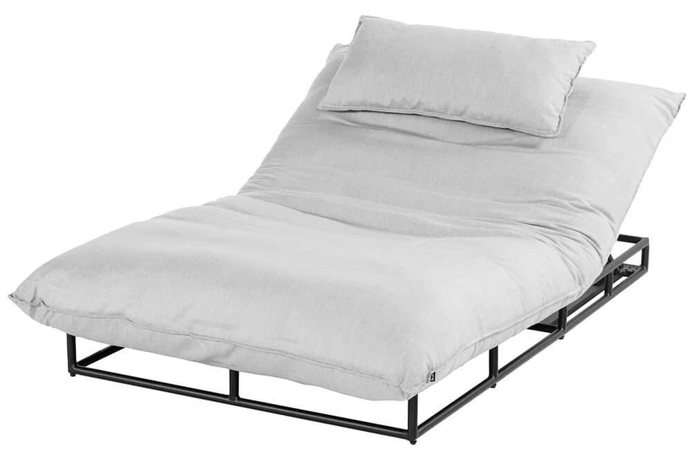 Hartman Gartenliege Emma Schwarz Aluminium Sunbrella