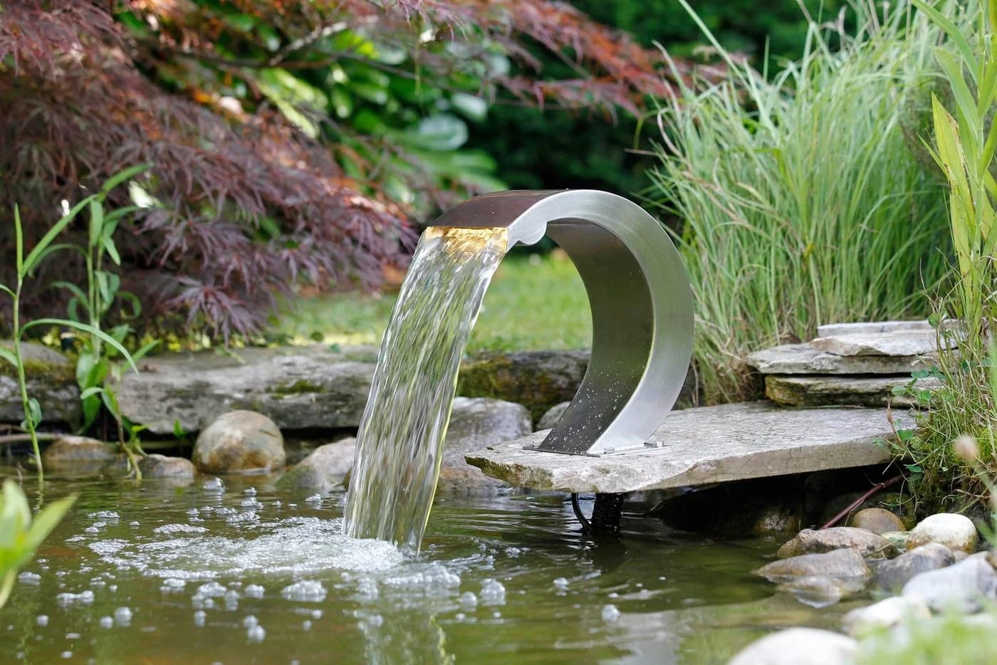 Wasserfall UBBINK "Mamba S-LED" Silber LED-Beleuchtung