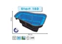 Ubbink Fertigteich START 150 Schwarz HDPE Biotoprand Bild 2