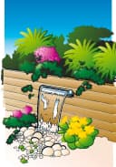 Ubbink Wasserfall Niagara 60 LED Edelstahl Set mit LED-Beleuchtung Bild 5