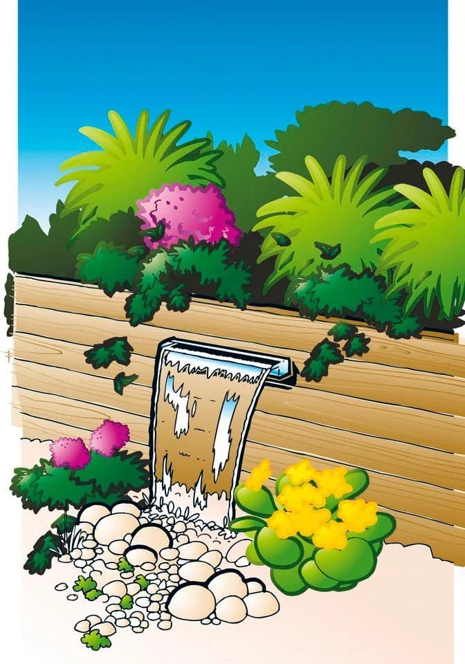 Ubbink Wasserfall Niagara 60 LED Edelstahl Set mit LED-Beleuchtung - Bild 5