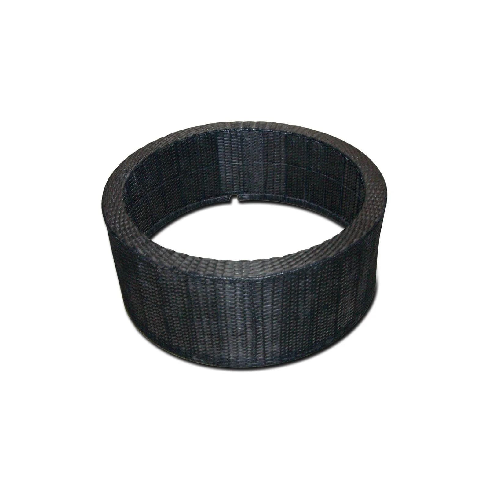 DECOWALL Wicker II Beckenumrandung Polyrattan Schwarz