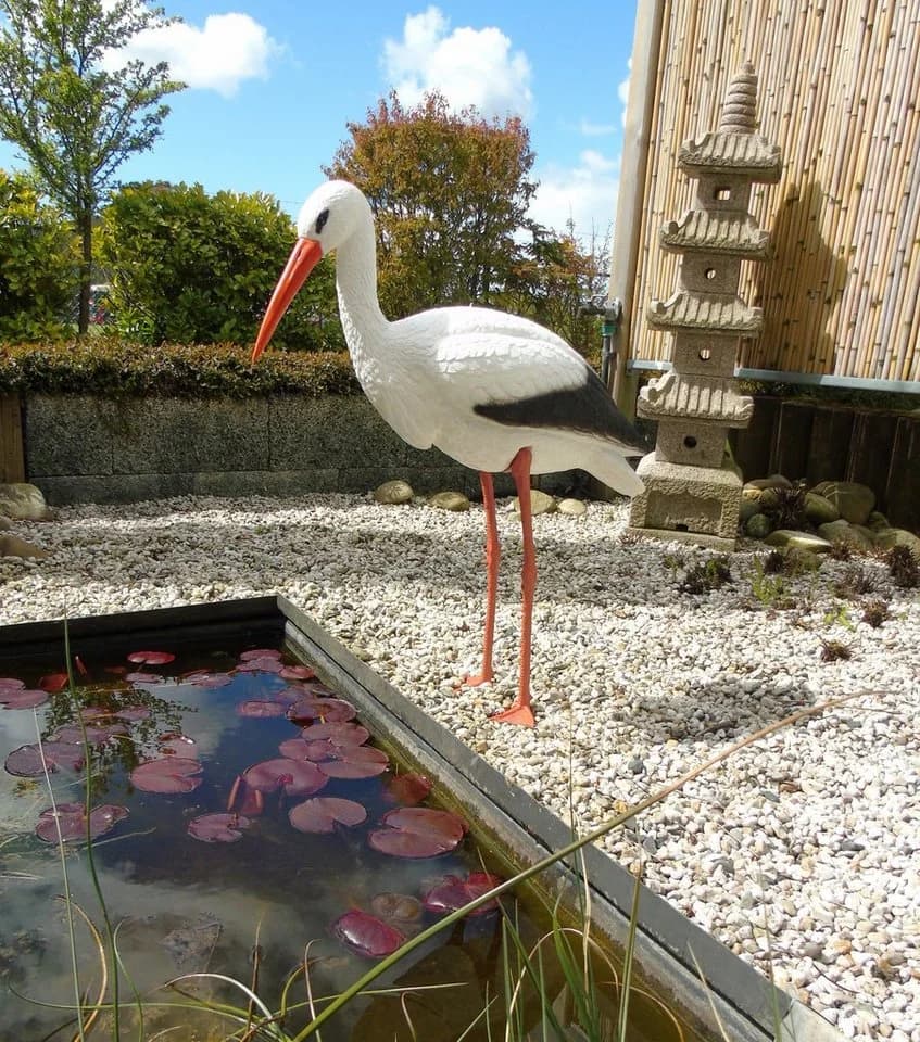 Ubbink Teichfigur Storch Natur Kunststoff - Bild 2
