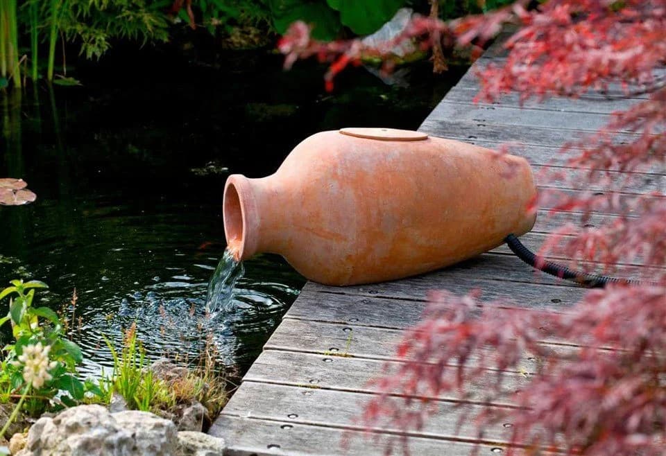 Ubbink Gartenbrunnen Amphora Terrakotta Natur - Bild 2