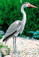Ubbink Teichfigur Reiher Grau-Weiß Kunststoff Bild 1