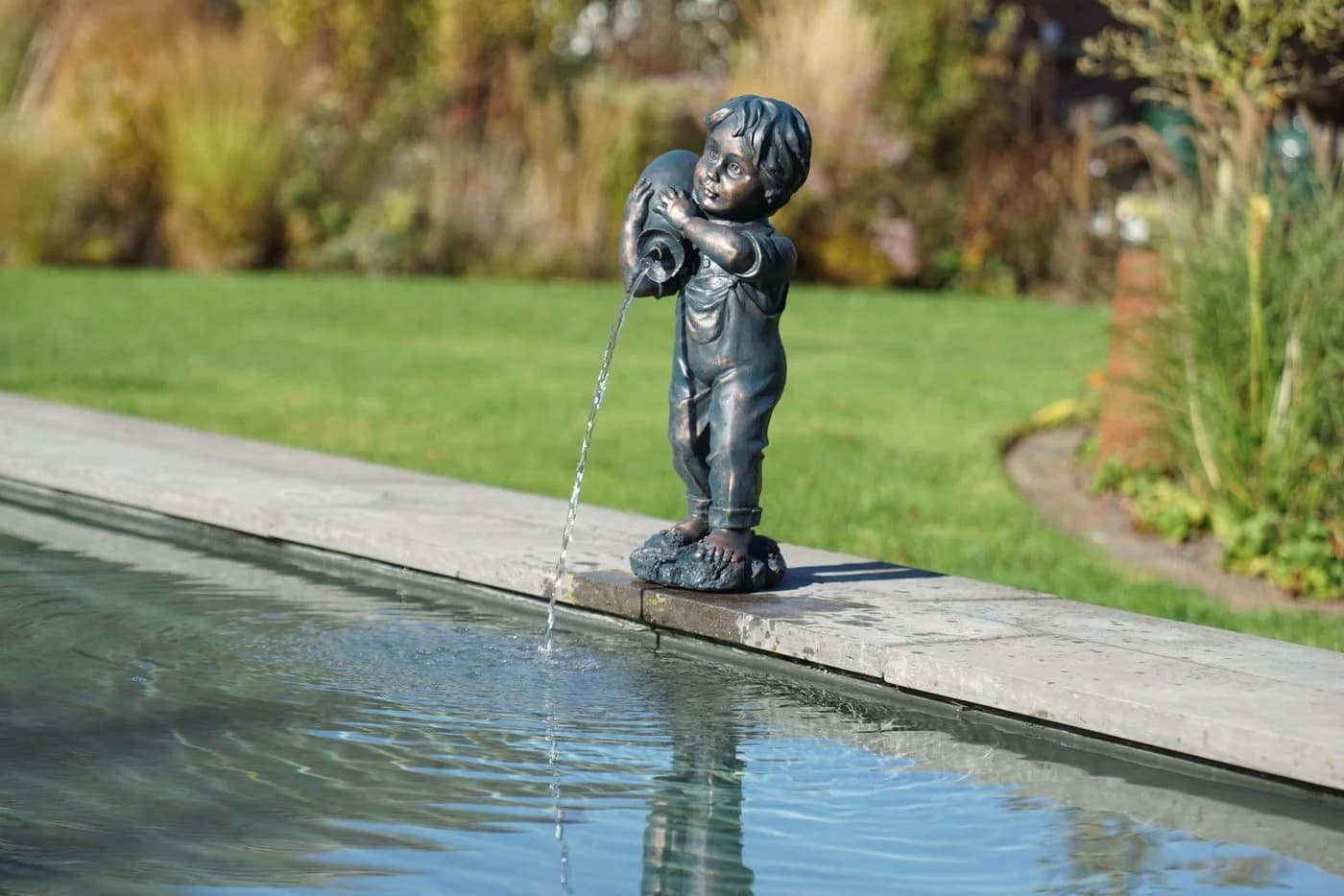 Ubbink Wasserspeier Yannick Bronze Polyresin Teichdekoration - Bild 3