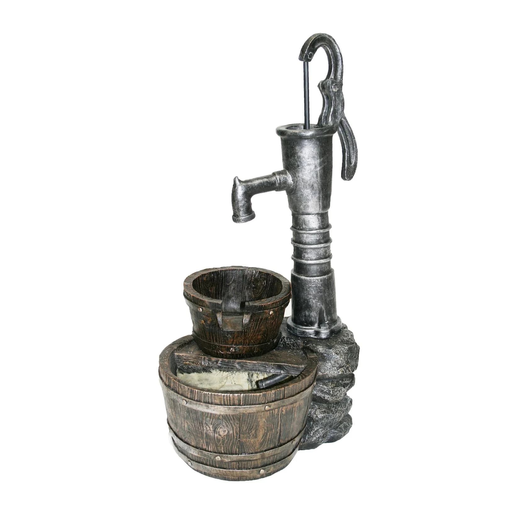 Ubbink Gartenbrunnen Las Vegas Polyresin Rustikal Braun/Grau