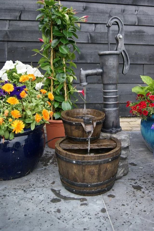 Ubbink Gartenbrunnen Las Vegas Polyresin Rustikal Braun/Grau - Bild 2