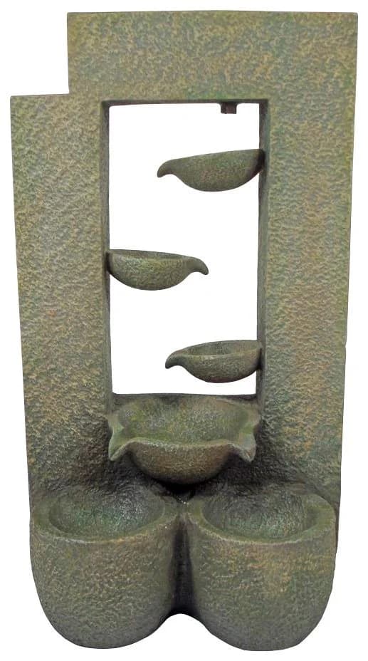 AcquaArte Gartenbrunnen Bern Grau/Beige Polyresin