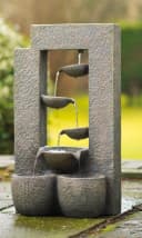 AcquaArte Gartenbrunnen Bern Grau/Beige Polyresin Bild 2