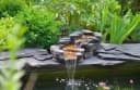 Ubbink Wasserfall Cazoria Set mit LED-Beleuchtung Silber Bild 2