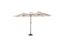 LVHOM Marktschirm 450x300 cm Rechteckig Beige mit Kurbel Bild 1