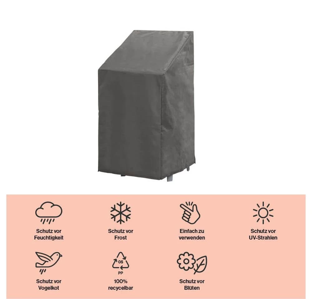 winza outdoor covers Gartenmöbel-Schutzhülle Grau Stapelstühle - Bild 3