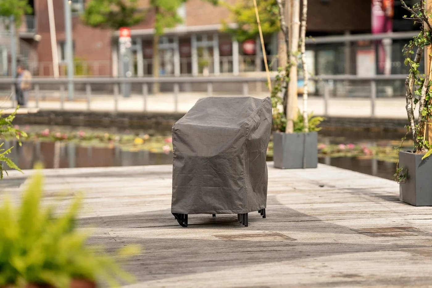 winza outdoor covers Gartenmöbel-Schutzhülle Grau Stapelstühle - Bild 5
