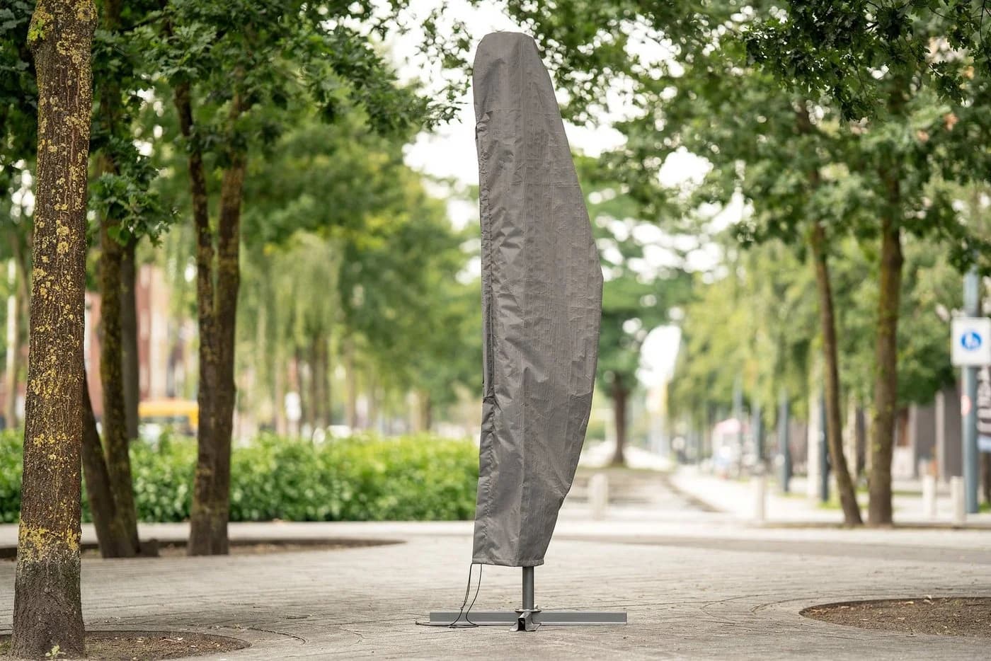 winza outdoor covers Sonnenschirm-Schutzhülle Grau für Bogenschirme - Bild 5