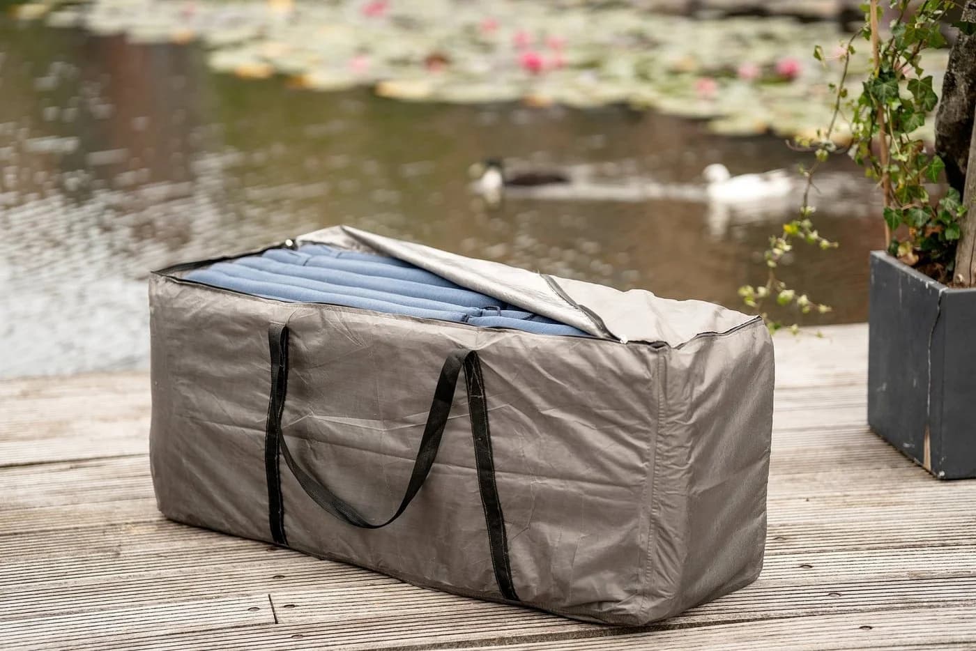 winza outdoor covers Aufbewahrungstasche Anthrazit für Gartenkissen - Bild 5