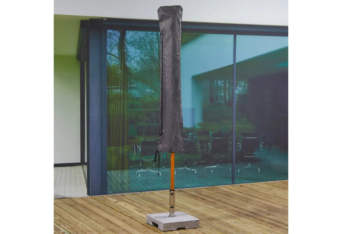 winza outdoor covers Sonnenschirm-Schutzhülle Grau Polypropylen