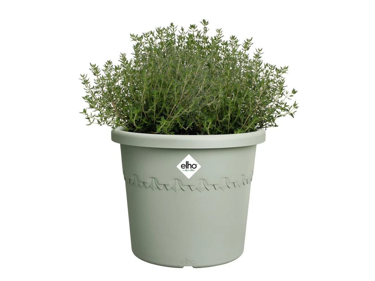 Elho Blumentopf Algarve Cilindro Grün Kunststoff Ø 25 cm