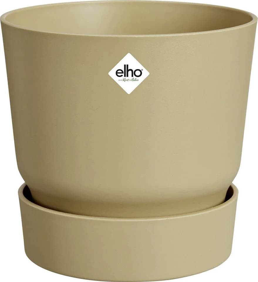 Elho Übertopf Greenville Beige mit Wasserspeicher