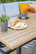 Garden Impressions Gartenlounge-Set Elati 5-tlg. Aluminium Teak-Look Grau/Braun Bild 1