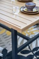 Garden Impressions Gartenlounge-Set Elati 5-tlg. Aluminium Teak-Look Grau/Braun Bild 4