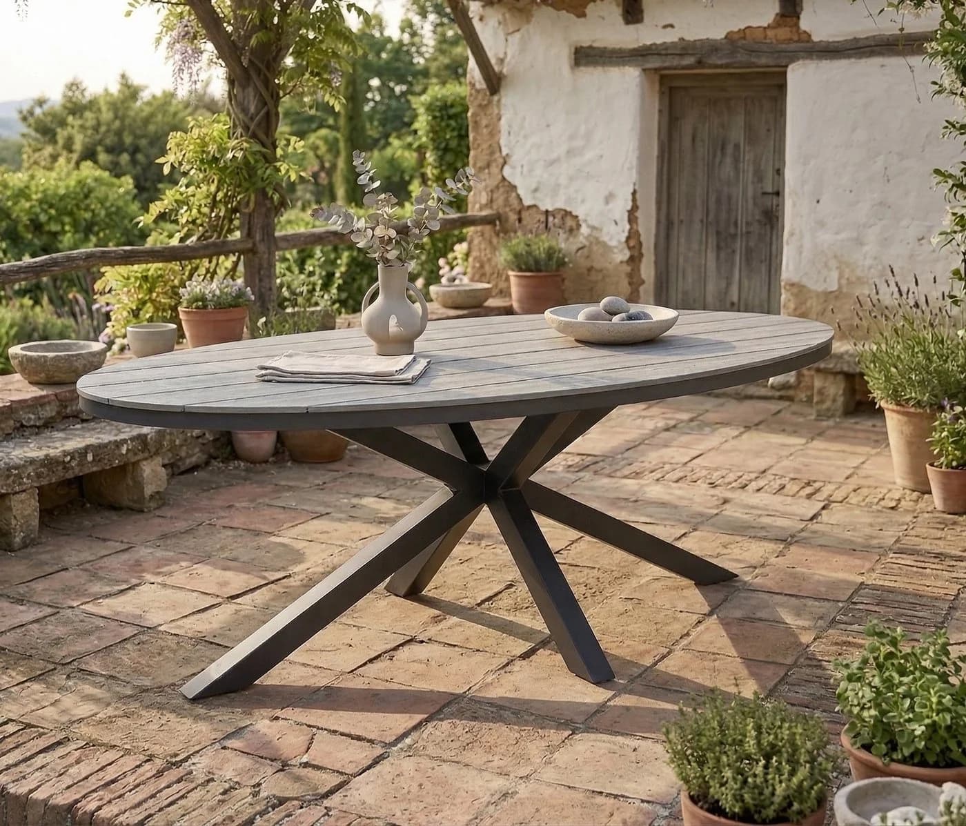 Gardissimo Gartentisch Armati Oval Dunkel Aluminium - Bild 2