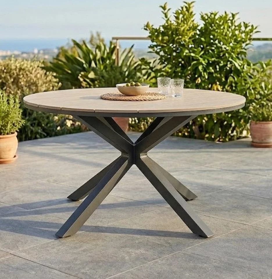 Gardissimo Gartentisch Armati hell rund 148 cm Aluminium Nonwood - Bild 2