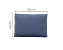 Madison Polsterauflage Premium Outdoor Rückenkissen Blau Bild 1