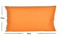 JACK Outdoor Lounge Kissen 30x50cm Orange Wasserfest Bild 4