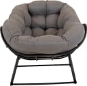 Lesli Living Schaukelstuhl Grau Schwarz Aluminium Gartenstuhl Bild 2
