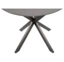 Lesli Living Gartentisch rund Aluminium Glas schwarz Bild 1