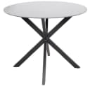 Lesli Living Gartentisch rund Aluminium Glas schwarz Bild 4