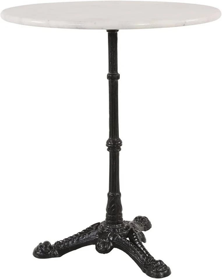 Lesli Living Bistrotisch Marmortisch Guss-Fuß Ø60x72cm - Bild 2