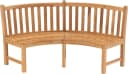 Lesli Living Gartenbank Teak-Holz Rund Bild 2
