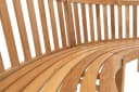 Lesli Living Gartenbank Teak-Holz Rund Bild 3