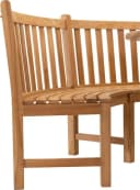 Lesli Living Gartenbank Teak-Holz Rund Bild 4