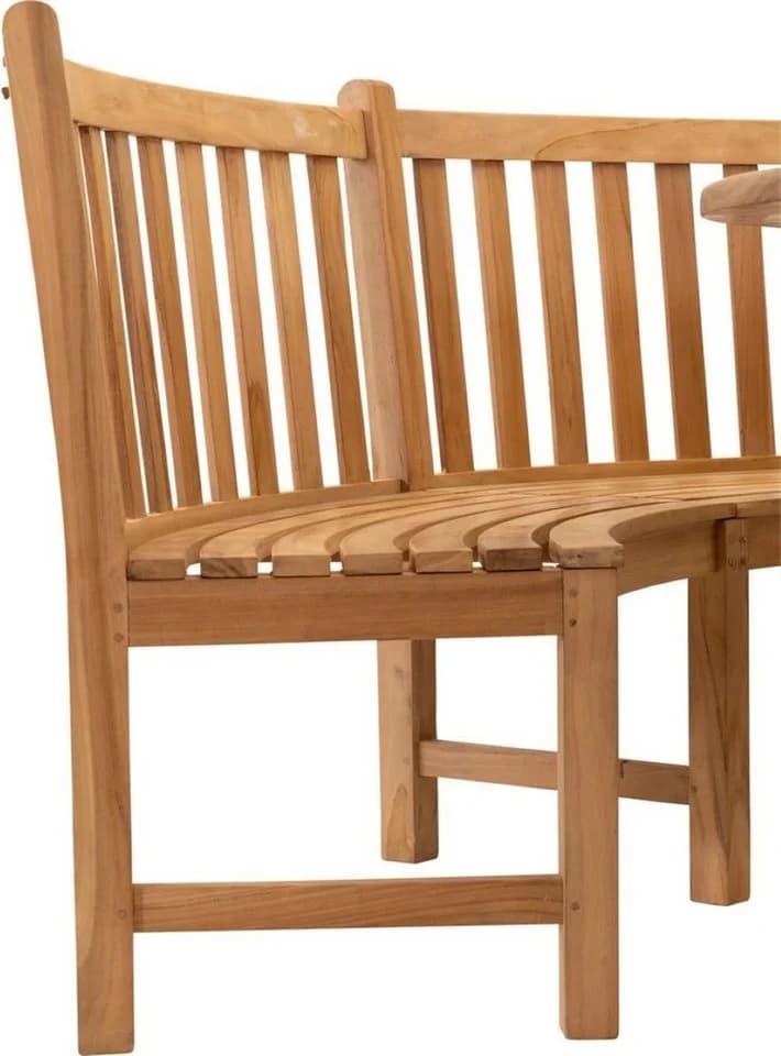 Lesli Living Gartenbank Teak-Holz Rund - Bild 4