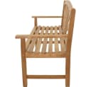 Lesli Living Gartenbank SUNBURST Teak Holz 156cm Bild 3