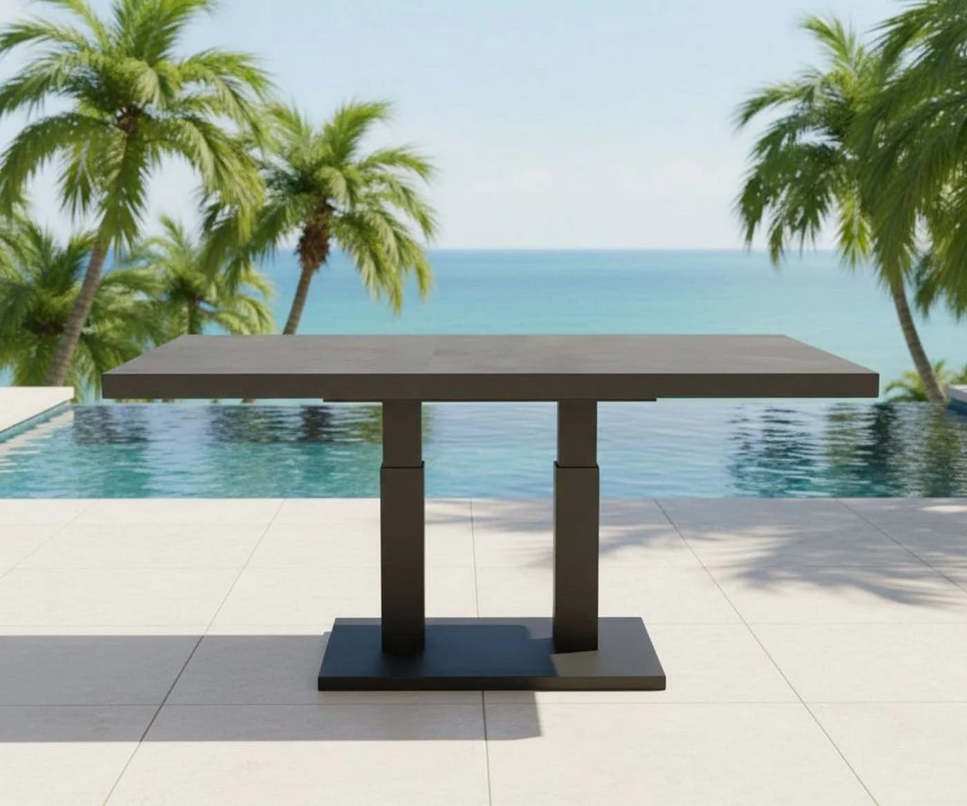 Lesli Living Hub-Loungetisch Murcia Negro Keramik Aluminium - Bild 2