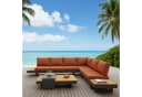 Lesli Living Gartenlounge-Set Barbados Terra Aluminium Teak Bild 1