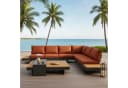 Lesli Living Gartenlounge-Set Barbados Terra Aluminium Teak Bild 3