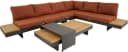 Lesli Living Gartenlounge-Set Barbados Terra Aluminium Teak Bild 4