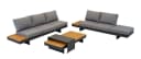 Lesli Living Gartenlounge-Set Barbados Stone 4-tlg. Anthrazit Grau Bild 4